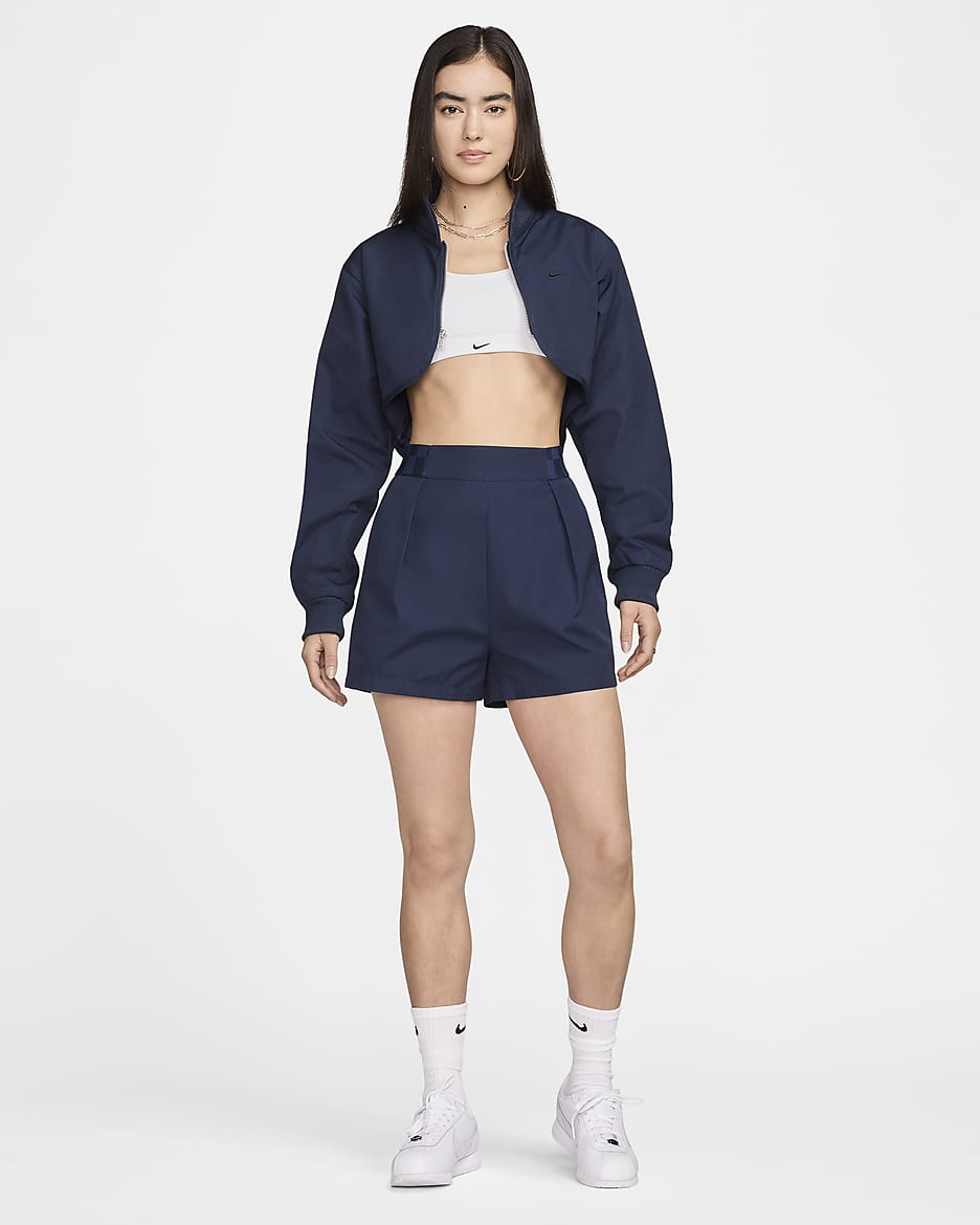 Nike sportswear crop jacket best sale